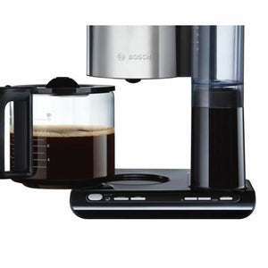 Drip Coffee Machine BOSCH TKA8633 Styline Sort 1100 W 1,25 L