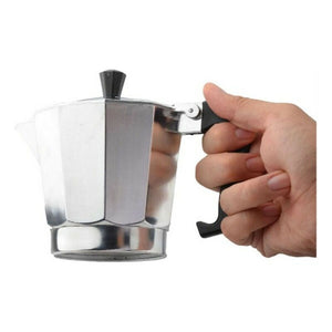 Italiensk Kaffekande Haeger Moka Aluminium