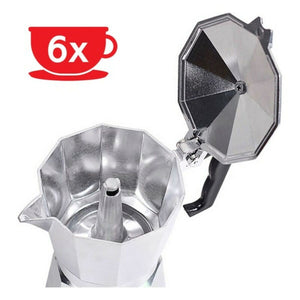 Italiensk Kaffekande Haeger Moka Aluminium