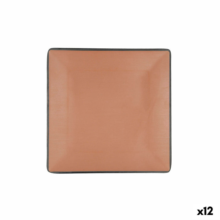 Plosek krožnik Bidasoa Gio 21,5 x 21,5 cm Brun Plastik