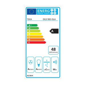 Konventions-emhætte Teka DECORATIVAS ISLA 90 cm 796 m3/h 66 dB 292W Stål