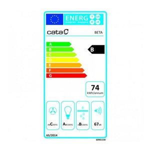 Konventions-emhætte Cata 2093303 70 cm 790 m3/h 69 dB 240W Stål