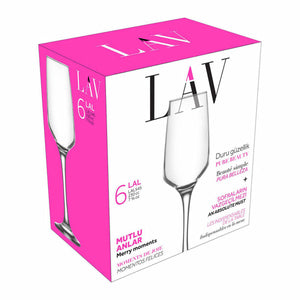 Sæt med glas LAV LAL 230 cc (6 pcs)