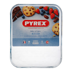 Bageform Pyrex Classic Vidrio Flad Gennemsigtig Glas 33 x 27 x 2 cm (6 enheder)