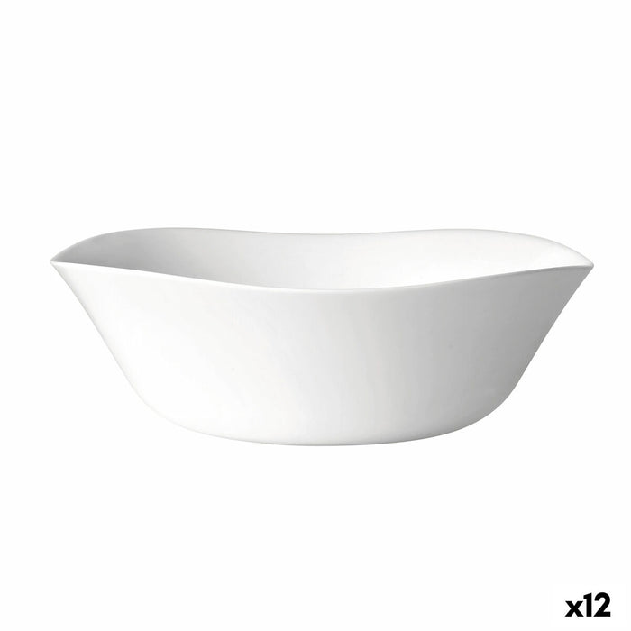 Salatskål Bormioli Rocco Parma Hvid Glas (24 cm) (12 enheder)