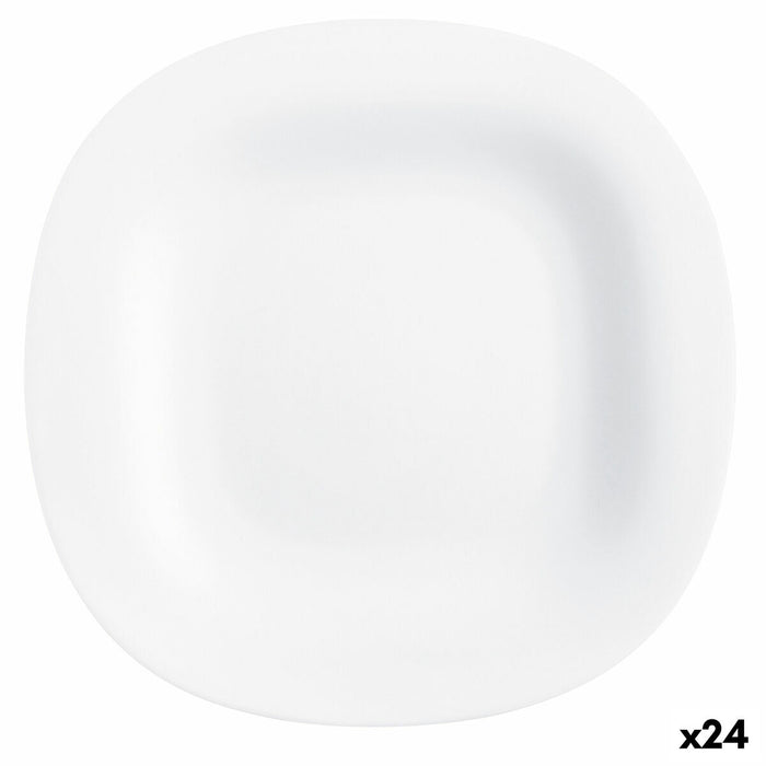 Desserttallerken Luminarc Carine Hvid Glas (19 cm) (24 enheder)