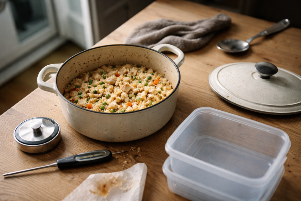 Gryden på bordet og tiden løb: Så længe kan maden stå fremme (uden at du skal gætte)