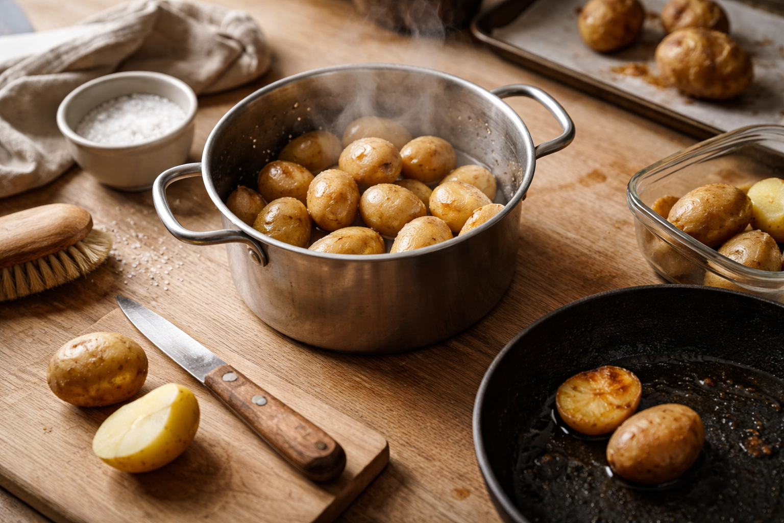 Kartoffel-workflowet: sådan rammer du kogetid, sprødhed og gode rester