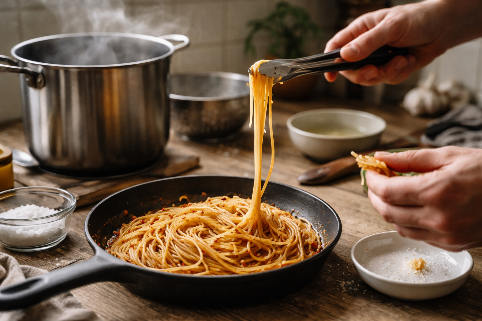 Pasta der bider (og sauce der hænger ved): min sikre metode til al dente hver gang