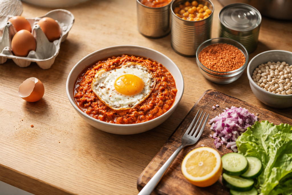 Protein på budget uden kedelige kyllingedage: min hverdagsmodel til æg, bælgfrugter og dåsefisk