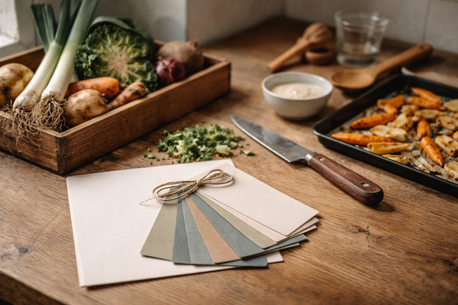 Sæsongrønt uden hovedbrud: din danske kalender + 30-minutters madskabeloner