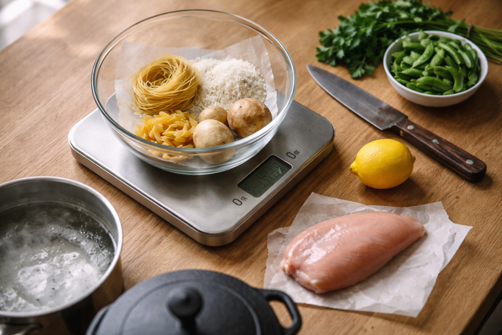 Stop med at gætte: mine hverdagsportioner for pasta, ris, kartofler og protein