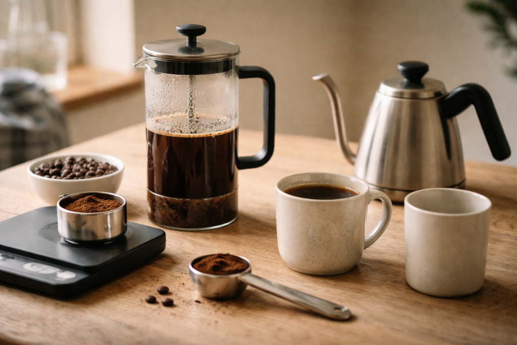 Hverdagskaffe uden bitterhed: min simple model til god kaffe derhjemme (billigt og målbart)