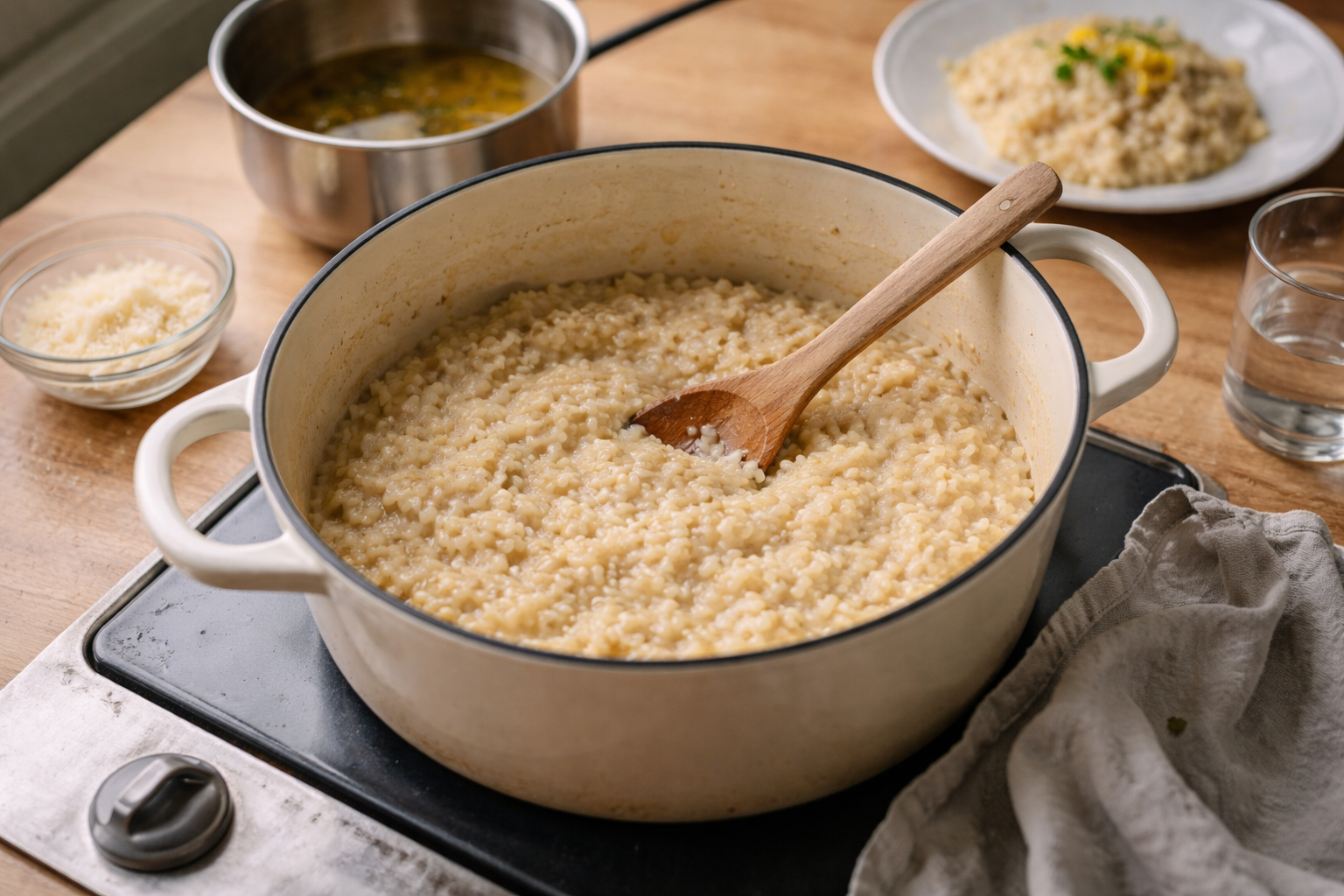 Drop ståvagten ved gryden: sådan laver du cremet risotto uden at røre hele tiden
