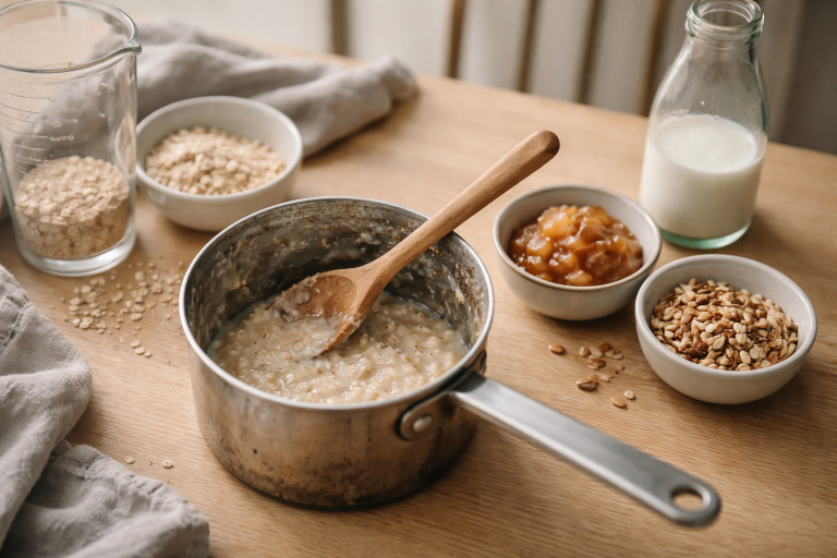 “Jeg kan ikke lide havregrød” sagde min søn - 10 minutter senere skrabede han gryden ren