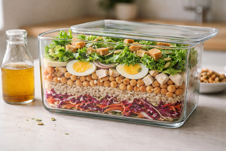 Stop med at drukne din salat - byg en knas-bar der holder i dagevis