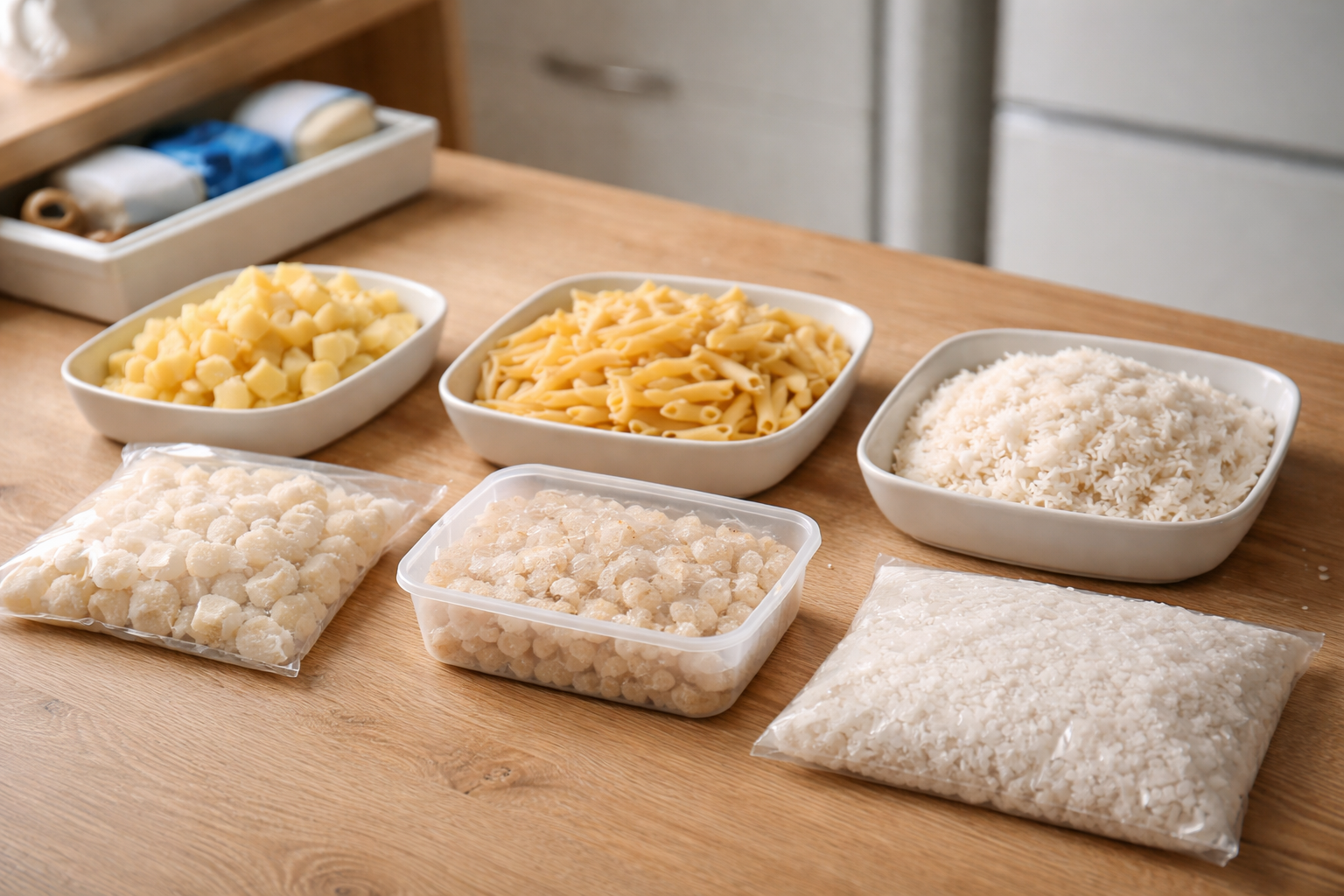 Ris vs pasta vs kartofler - hvad overlever fryseren bedst?